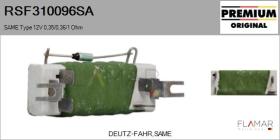 SAME RSF310096SA - RESISTENCIAS VENTILADOR CALEFACCION