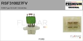 FORD-VOLVO-SAAB RSF310027FV - RESISTENCIAS VENTILADOR CALEFACCION