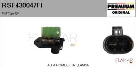 FIAT RSF430047FI - RESISTENCIAS VENTILADOR CALEFACCION