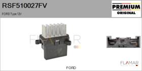 FORD-VOLVO-SAAB RSF510027FV - RESISTENCIAS VENTILADOR CALEFACCION
