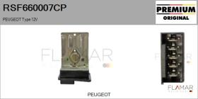 PSA RSF660007CP - Resistencia Ventilador Calefacción