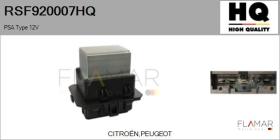 HQ RSF920007HQ - Resistencia Ventilador Calefacción