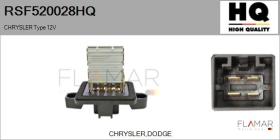 HQ RSF520028HQ - Resitencia, ventilador habitáculo CHRYSLER Type 12V