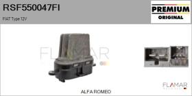 FIAT RSF550047FI - Resitencia, ventilador habitáculo FIAT Type 12V