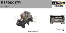 FIAT RSF560047FI - Resitencia, ventilador habitáculo FIAT Type 12V