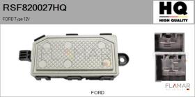 HQ RSF820027HQ - Resitencia, ventilador habitáculo FORD Type 12V
