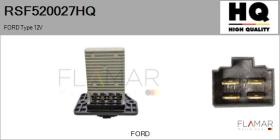 HQ RSF520027HQ - Resitencia, ventilador habitáculo FORD Type 12V