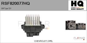 HQ RSF820077HQ - Resitencia, ventilador habitáculo GM Type 12V