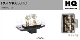 HQ RSF910038HQ - Resitencia, ventilador habitáculo HONDA Type 12V