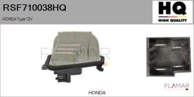 HQ RSF710038HQ - Resitencia, ventilador habitáculo HONDA Type 12V
