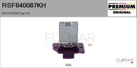 HYUNDAI-KIA RSF640087KH - Resitencia, ventilador habitáculo HYUNDAI Type 12V