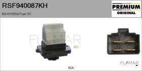HYUNDAI-KIA RSF940087KH - Resitencia, ventilador habitáculo HYUNDAI Type 12V