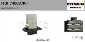 HYUNDAI-KIA RSF740087KH - Resitencia, ventilador habitáculo HYUNDAI Type 12V