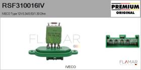 IVECO RSF310016IV - Resitencia, ventilador habitáculo IVECO Type 12V 0,34/0,53/