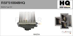 HQ RSF510048HQ - Resitencia, ventilador habitáculo MAZDA Type 12V