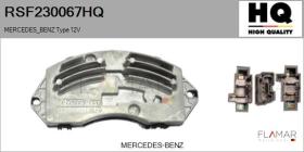 HQ RSF230067HQ - Resitencia, ventilador habitáculo MERCEDES Type 12V