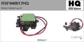 HQ RSF640017HQ - Resitencia, ventilador habitáculo RENAULT Type 12V