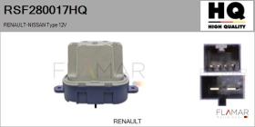HQ RSF280017HQ - Resitencia, ventilador habitáculo RENAULT Type 12V