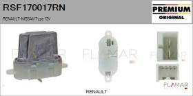 RENAULT NISSAN RSF170017RN - Resitencia, ventilador habitáculo RENAULT Type 12V