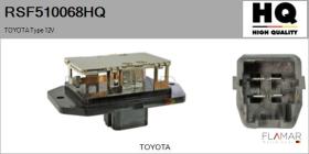 HQ RSF510068HQ - Resitencia, ventilador habitáculo TOYOTA Type 12V