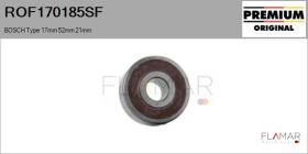 SKF ROF170185SF - RODAM. NUEVO ORIG. BOSCH Type