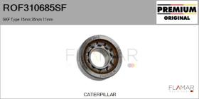 SKF ROF310685SF - RODAM. NUEVO ORIG. SKF Type 15,00mm 35,00mm 11,00mm