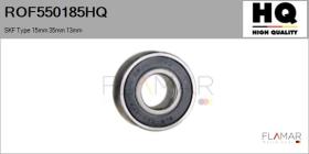 HQ ROF550185HQ - RODAM. NUEVO SKF Type 15mm 35mm 13mm