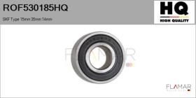 HQ ROF530185HQ - RODAM. NUEVO SKF Type 15mm 35mm 14mm