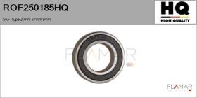 HQ ROF250185HQ - RODAM. NUEVO SKF Type 20mm 37mm 9mm