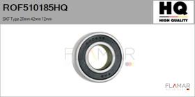 HQ ROF510185HQ - RODAM. NUEVO SKF Type 20mm 42mm 12mm