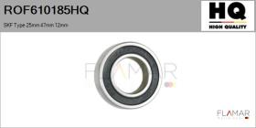 HQ ROF610185HQ - RODAM. NUEVO SKF Type 25mm 47mm 12mm