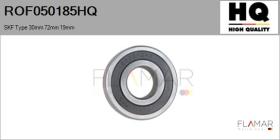 HQ ROF050185HQ - RODAM. NUEVO SKF Type 30mm 72mm 19mm