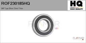 HQ ROF230185HQ - RODAM. NUEVO SKF Type 35mm 72mm 17mm
