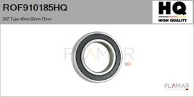 HQ ROF910185HQ - RODAM. NUEVO SKF Type 40mm 68mm 15mm