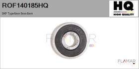 HQ ROF140185HQ - RODAM. NUEVO SKF Type 6mm 9mm 6mm