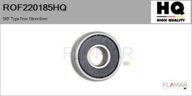 HQ ROF220185HQ - RODAM. NUEVO SKF Type 7mm 19mm 6mm