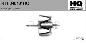 HQ RTF040101HQ - ROTOR NUEVO BOSCH Type 12V 100,00mm