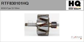 HQ RTF830101HQ - ROTOR NUEVO BOSCH Type 12V 103,00mm