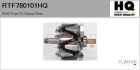 HQ RTF780101HQ - ROTOR NUEVO BOSCH Type 12V 140Amp 105,00mm