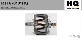 HQ RTF870101HQ - ROTOR NUEVO BOSCH Type 12V 150Amp 101,00mm