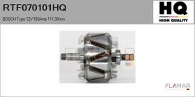 HQ RTF070101HQ - ROTOR NUEVO BOSCH Type 12V 150Amp 111,30mm