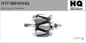 HQ RTF360101HQ - ROTOR NUEVO BOSCH Type 12V 70Amp 89,00mm