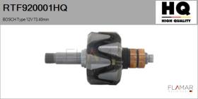 HQ RTF920001HQ - ROTOR NUEVO BOSCH Type 12V 73,40mm