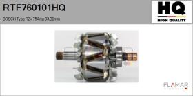 HQ RTF760101HQ - ROTOR NUEVO BOSCH Type 12V 75Amp 93,30mm