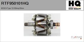 HQ RTF950101HQ - ROTOR NUEVO BOSCH Type 12V 80Amp 93,00mm