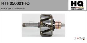 HQ RTF050601HQ - ROTOR NUEVO BOSCH Type 24V 45Amp 89,00mm