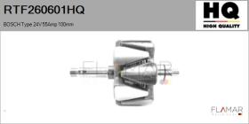 HQ RTF260601HQ - ROTOR NUEVO BOSCH Type 24V 55Amp 100,00mm
