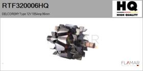HQ RTF320006HQ - ROTOR NUEVO DELCOREMY Type 12V 105Amp 96,00mm