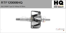 HQ RTF120006HQ - ROTOR NUEVO DELCOREMY Type 12V 145Amp 107,50mm