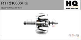 HQ RTF210006HQ - ROTOR NUEVO DELCOREMY Type 12V 96,00mm